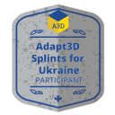 Adapt3D Splints for Ukraine Participant